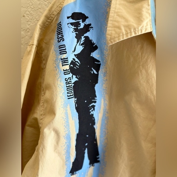 VTG Marc D'Amelio Madsoul HipHop Rap Baggy Button Front Y2K Men's 2XL Old School - Picture 4 of 10